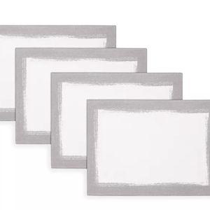 Villeroy & Boch Metallic Brushstroke Placemats, White color | Bloomingdale's