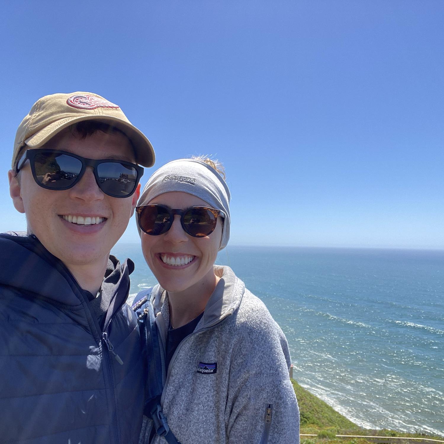 Our first ever view of the Pacific!