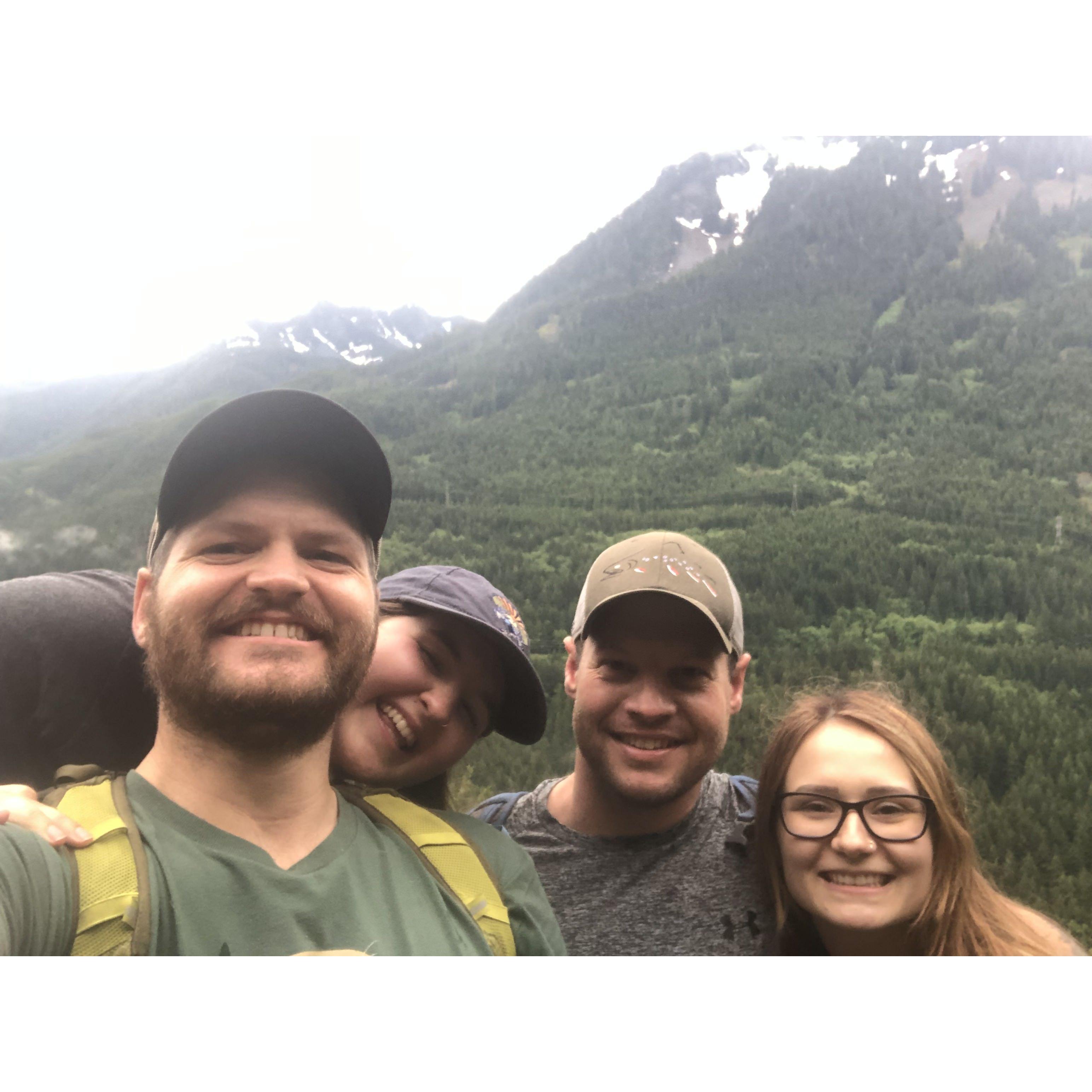 Hiking with AJ and Kathryn!