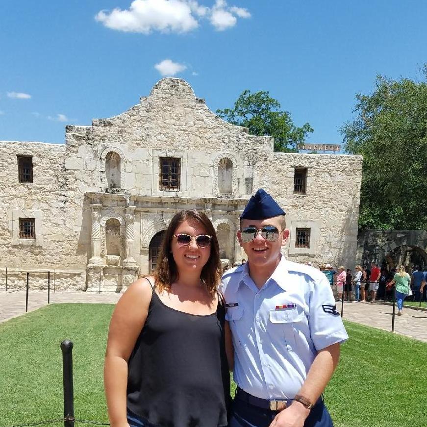 Connor’s family and I went to see him at his Basic Military Training Graduation and we got to go see the Alamo in San Antonio, TX.