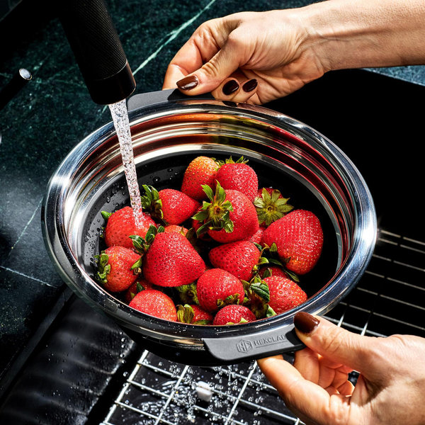 HOKUSEI ハミング スチームパン 24cm HexClad Hybrid Cookware, 2-Piece Steamer Basket Set | Zola