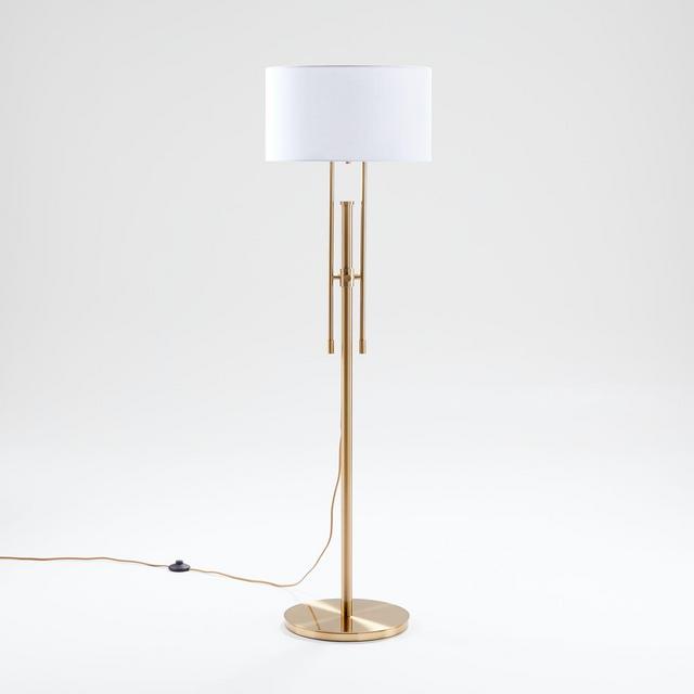 Cameron Brass Adjustable Floor Lamp