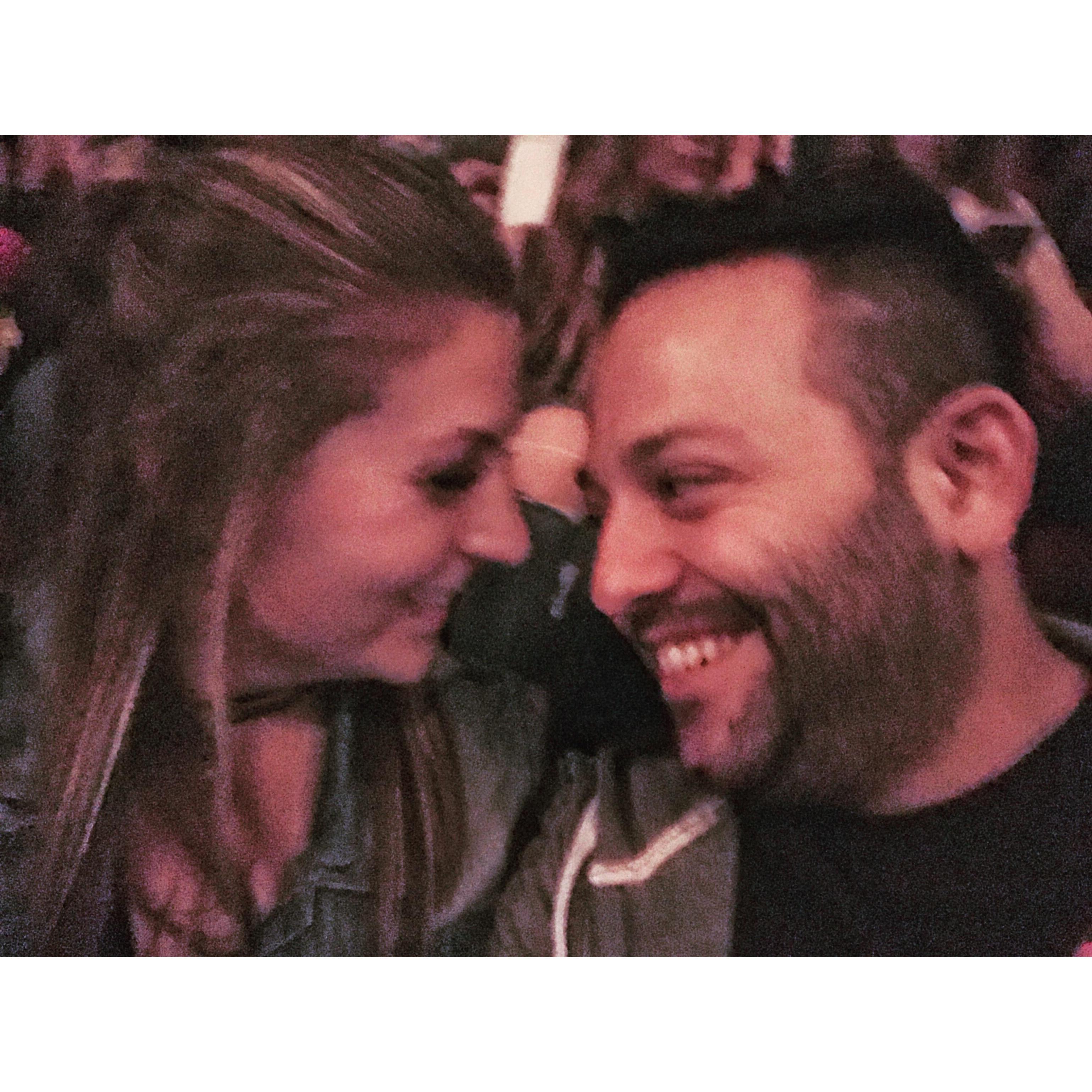 Celebrating Eric's birthday at The Weeknd concert.