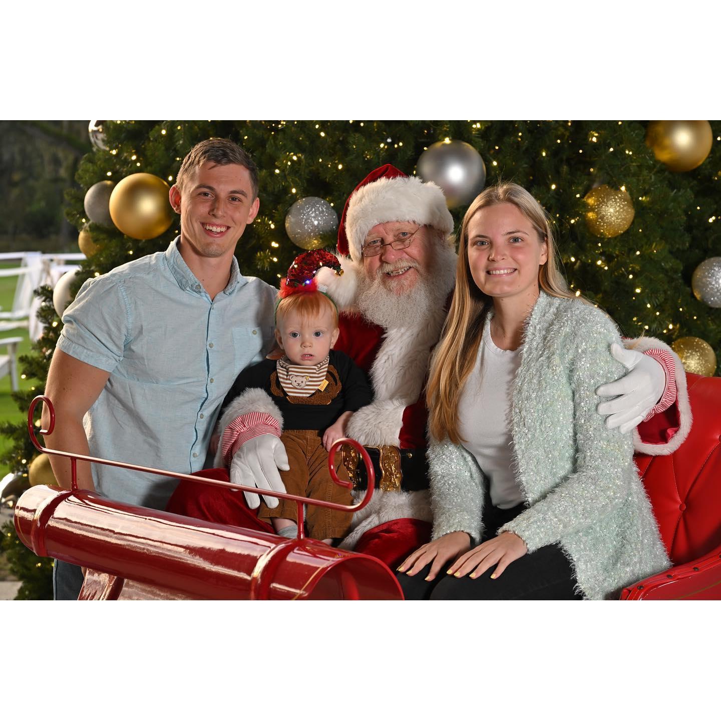 December 2022 - First Family Picture with Santa