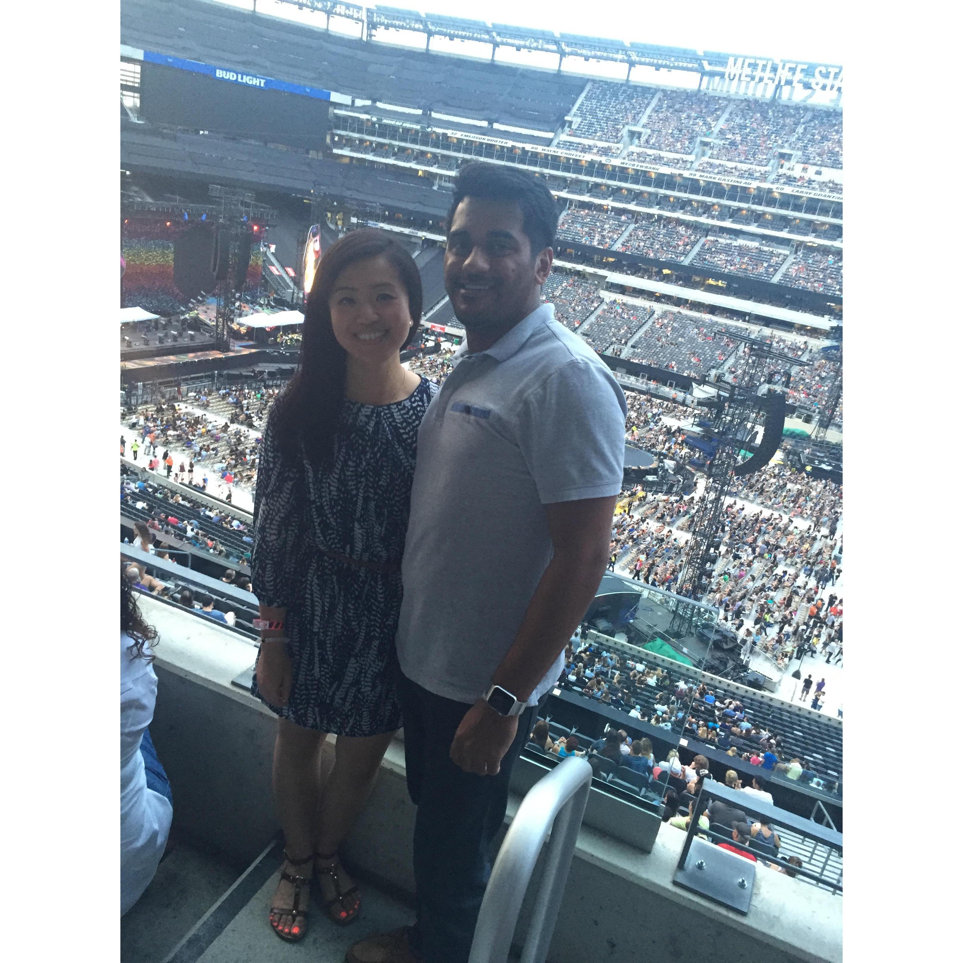 At Coldplay concert