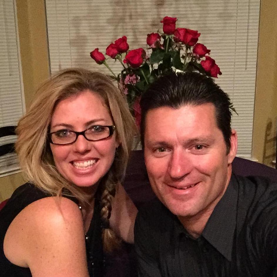 Our first Valentine's Day together - February of 2015