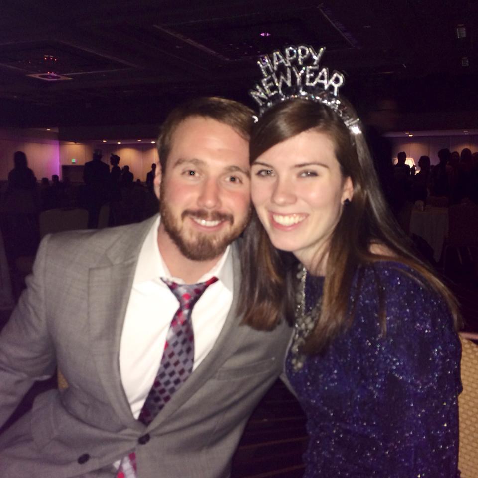 The night we first said, "I love you" and celebrated the beginning of 2014.