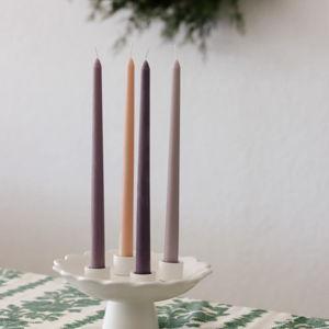 White Scalloped Advent Wreath