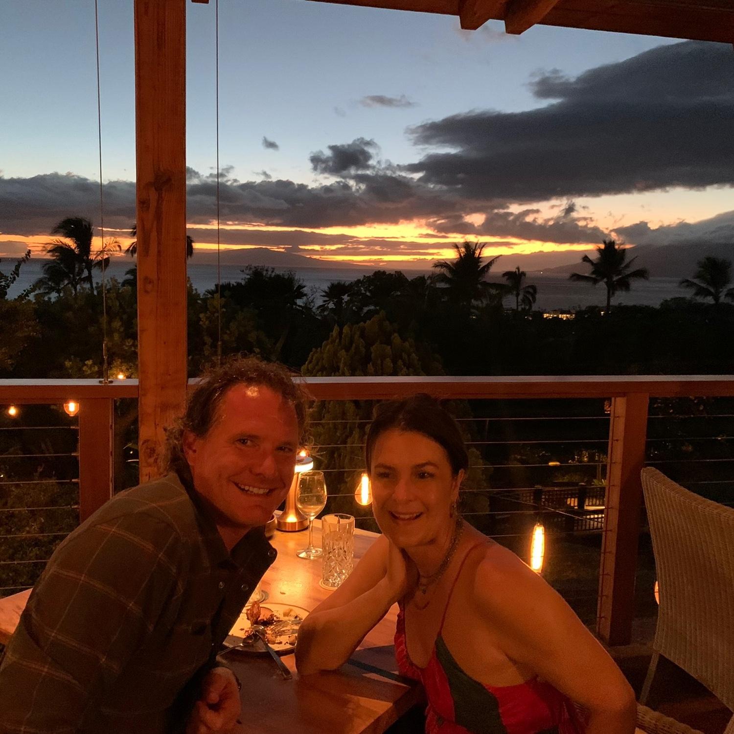 Justin found a dinner spot on Maui that Kim had never been to - Hotel Wailea.