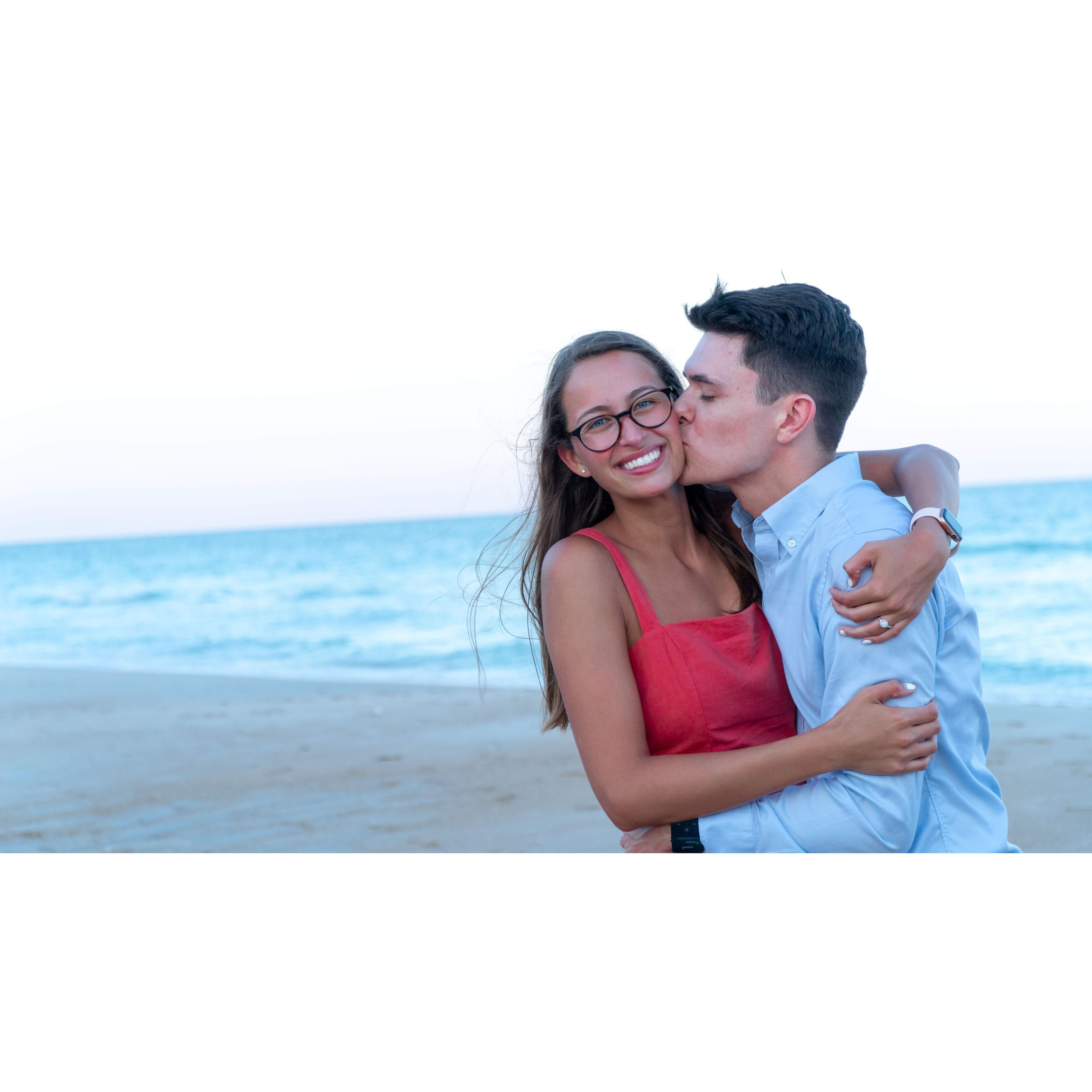 Surf City, June 28, 2019 - we are ENGAGED!