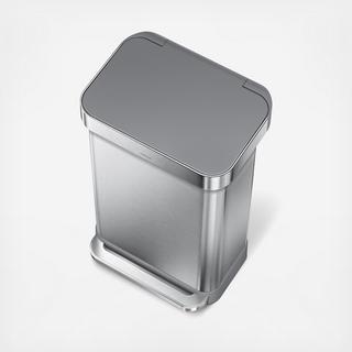 Stainless Steel Step Can with Liner Pocket with Plastic Lid