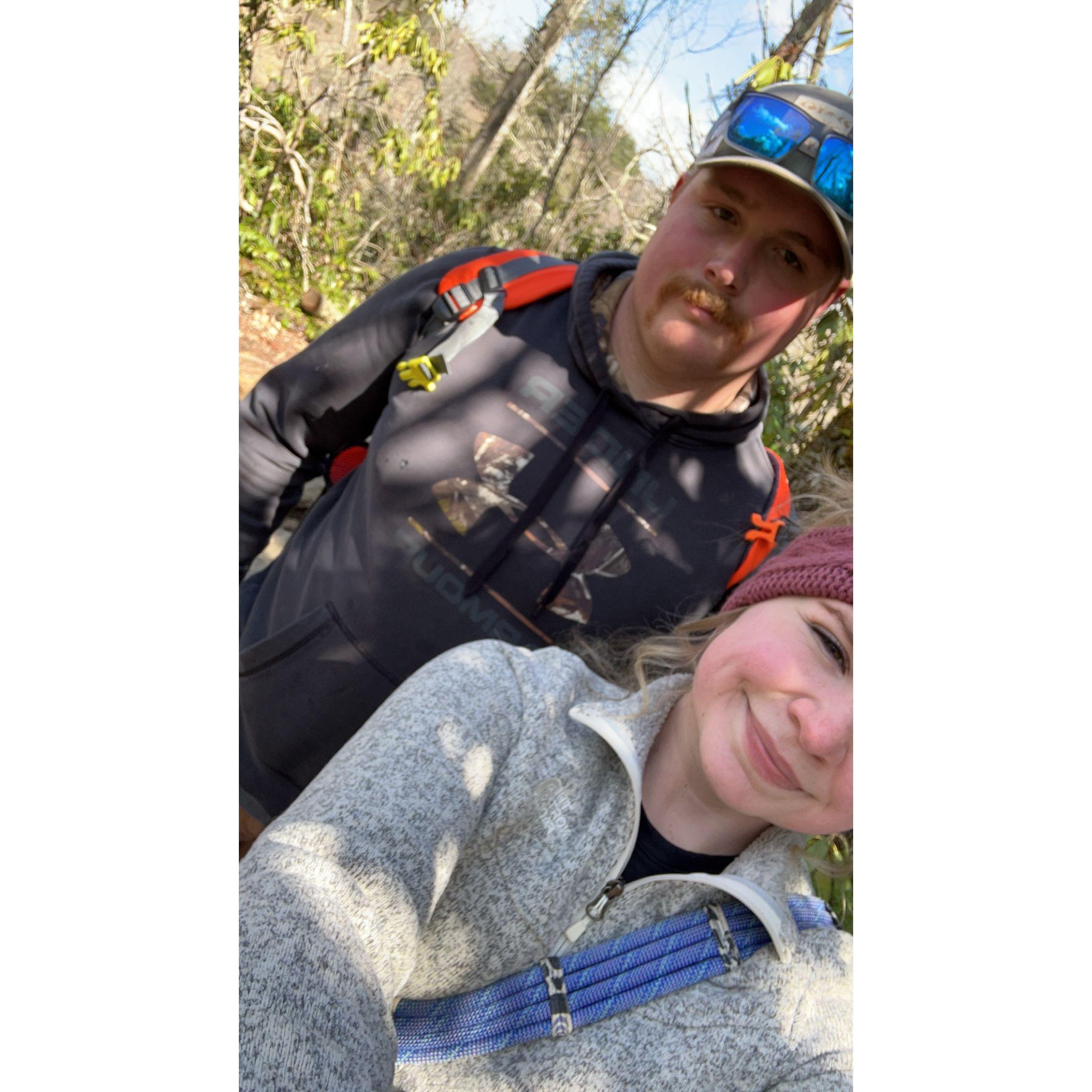 On part of the Appalachian Trail March 2024