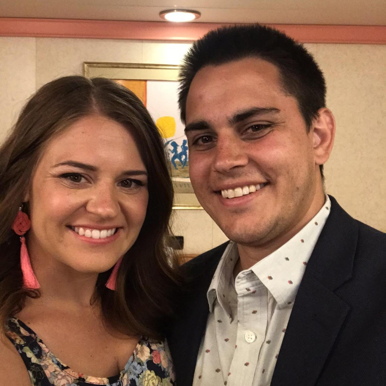 Formal night on the cruise to the Carribean