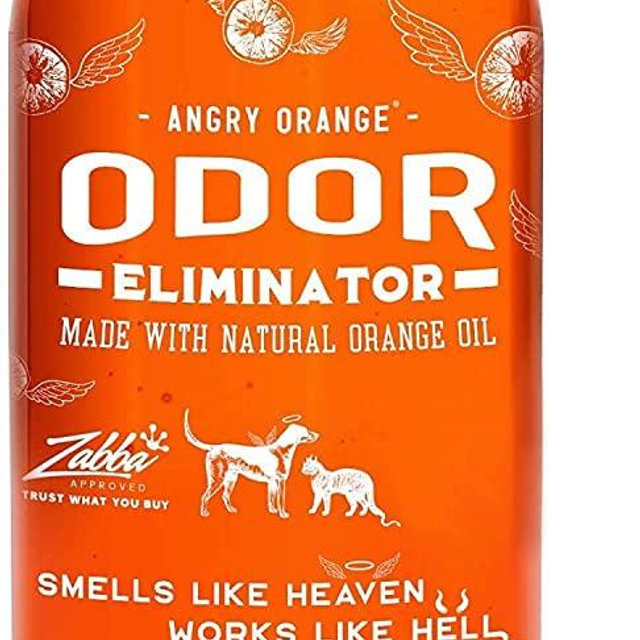 Angry Orange Pet Odor Eliminator for Dog and Cat Urine, Makes 1 Gallon of Solution for Carpet, Furniture and Floor Stains