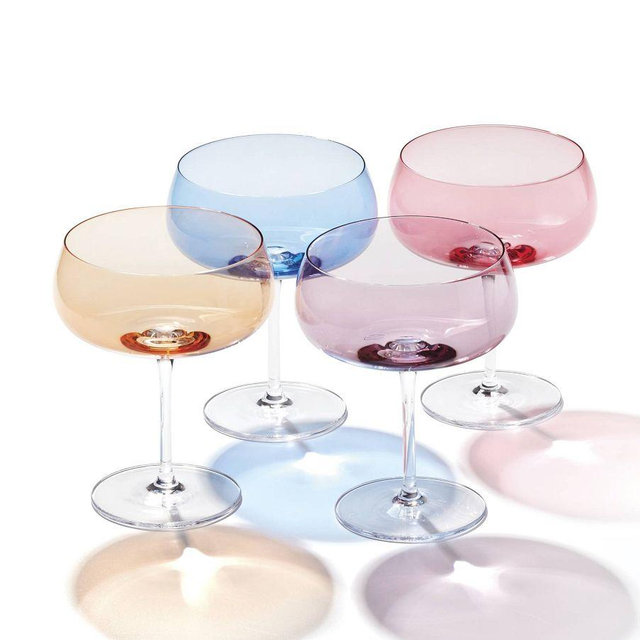 Monet Cocktail Coupes, Set of 4