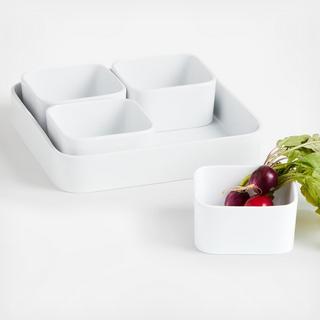 Modular 5-Piece Square Serving Set