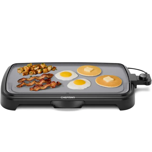 Chefman All-Purpose 10" x 20" Nonstick Extra-Large Griddle, Grey