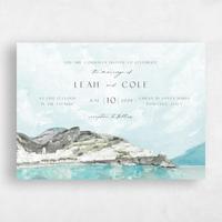 Blue Wedding Invitation - Sorrentine Landscape