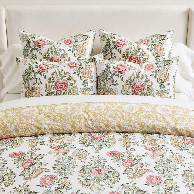 Kravet Grandiflora Reversible Duvet Cover, Warm Multi, King/Cal. King