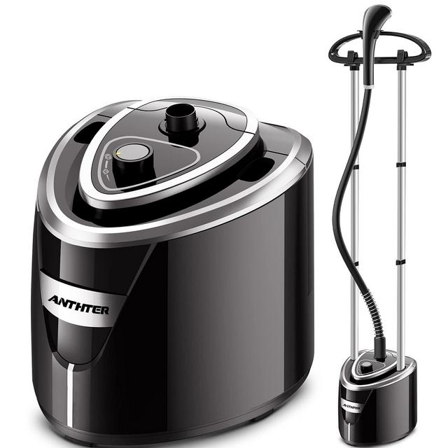 Professional Steamer for Clothes, Anthter 1500W Powerful Full Size Garment Steamers, 35s Fast Heat-up, 90 Mins of Continuous Steam Wrinkle Remover with 2.5L Water Tank, Perfect for Household