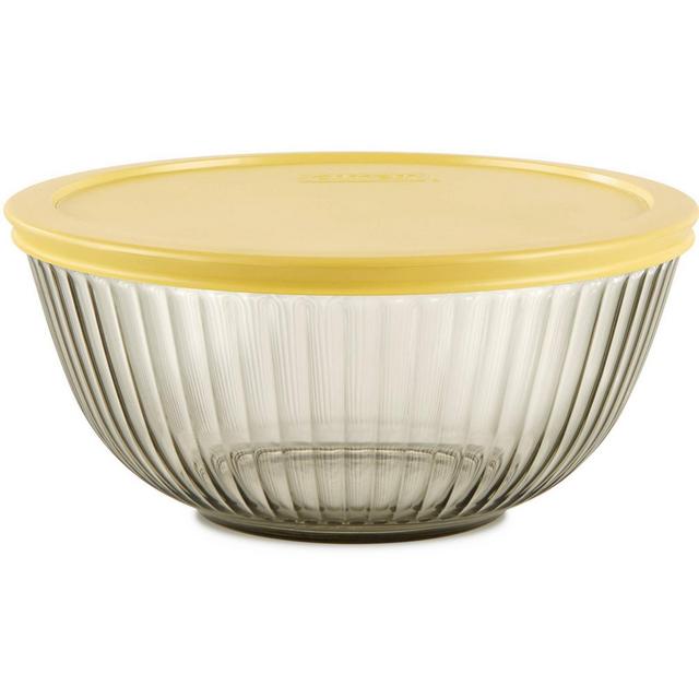 Pyrex® Sculpted Tint  2.3qt Lidded Mixing Bowl Yellow