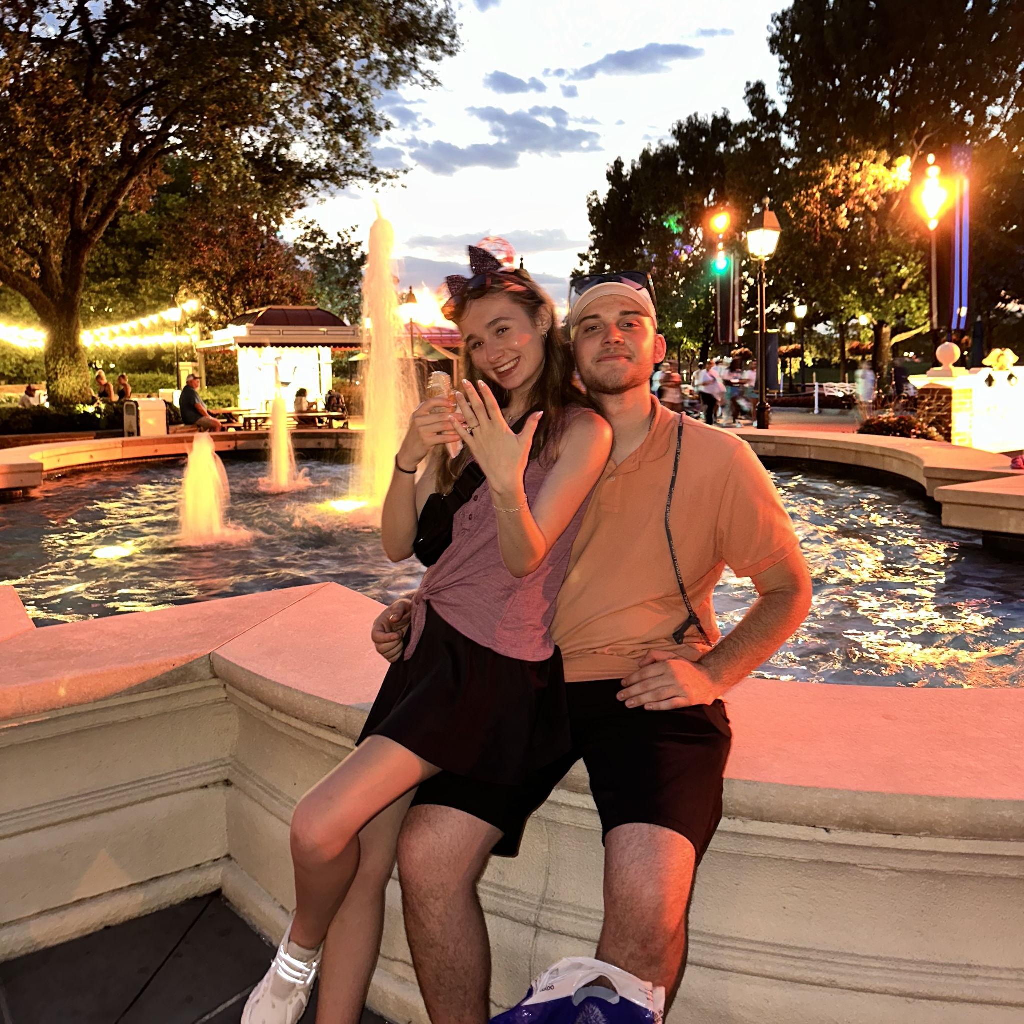 Enjoying being engaged at Disney!