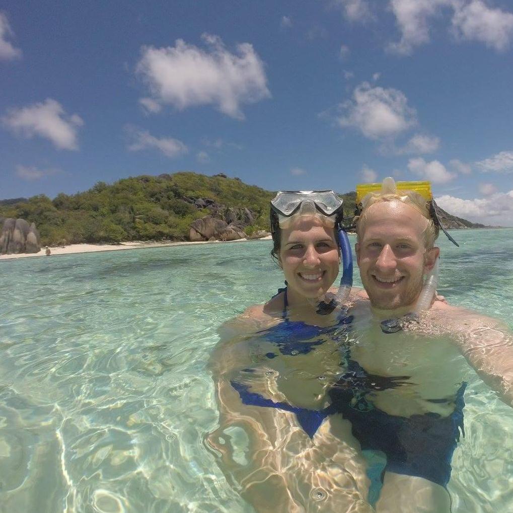 Snorkeling in La Digue, Seychelles