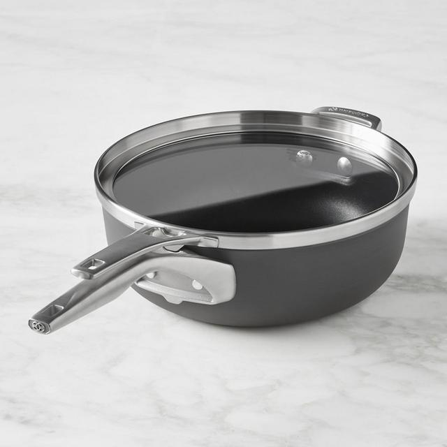 Calphalon Premier Space Saving Nonstick Chef's Pan with Cover, 4-Qt.