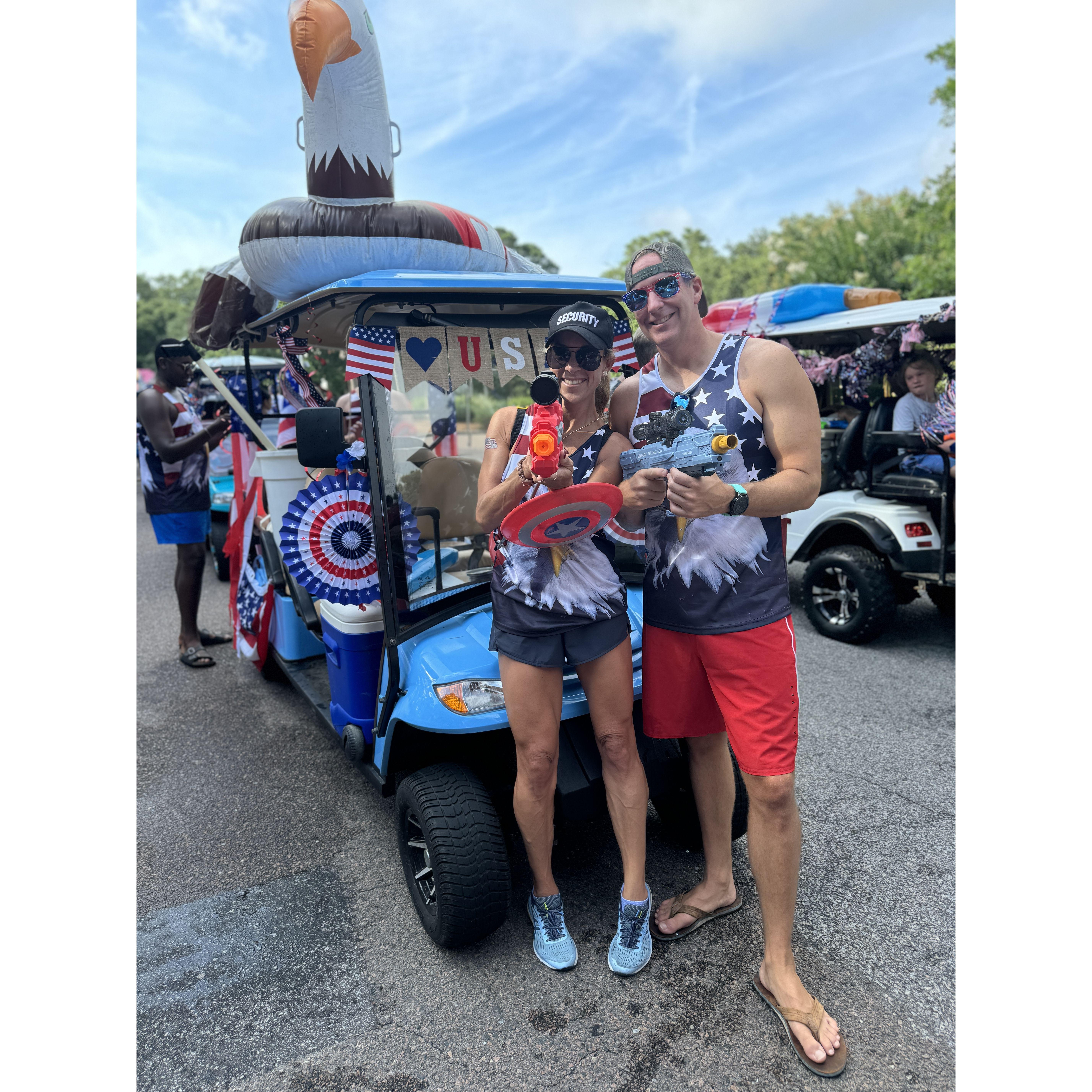 Zack's first Seabrook Island 4th of July parade! 2025