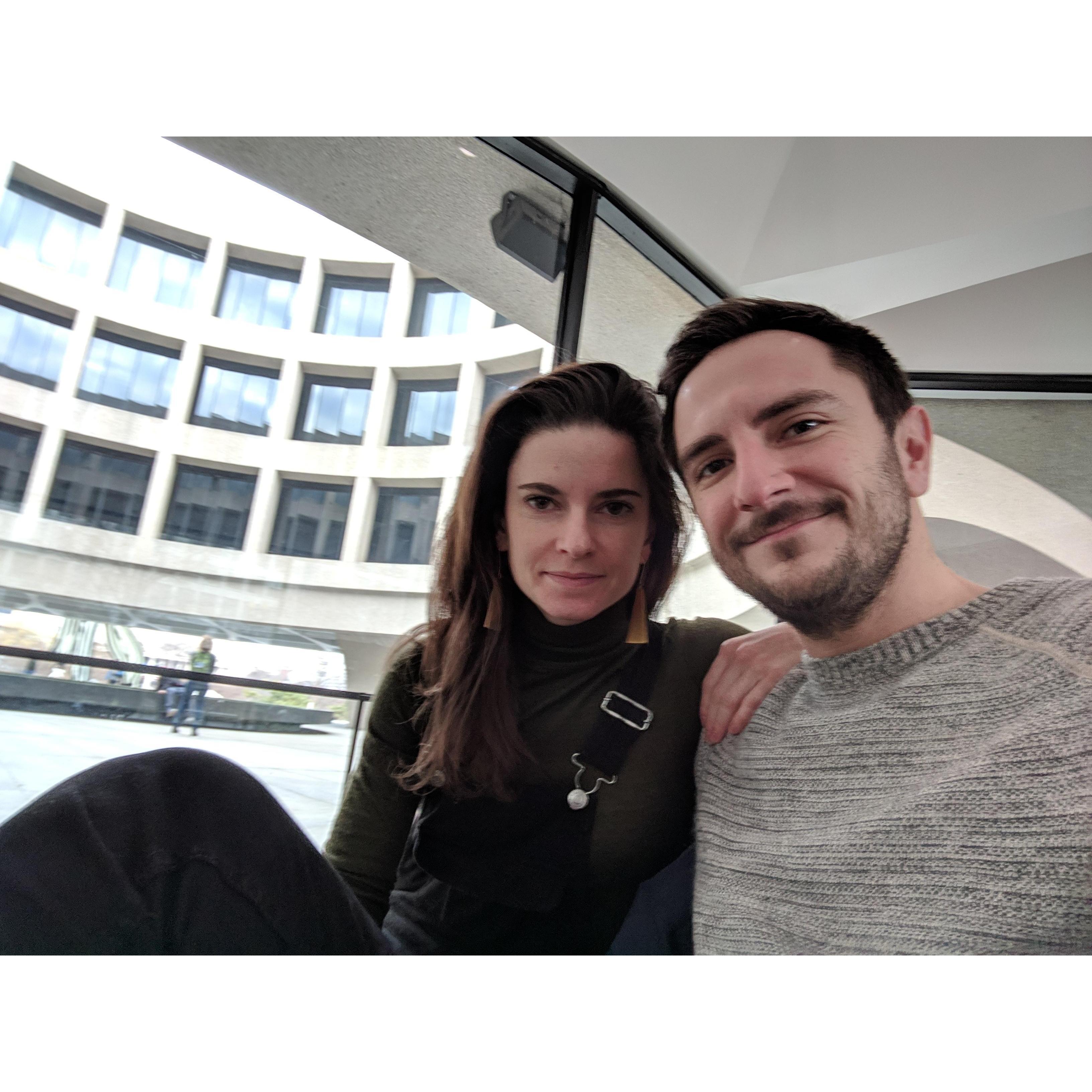 At the Hirshhorn museum