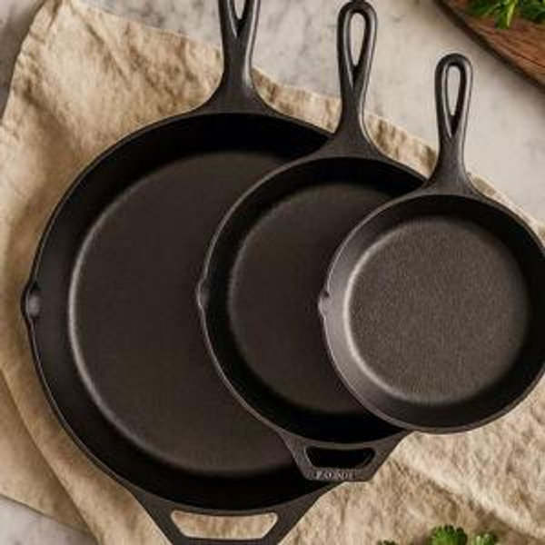 Seasoned Cast Iron 5 Piece Set
