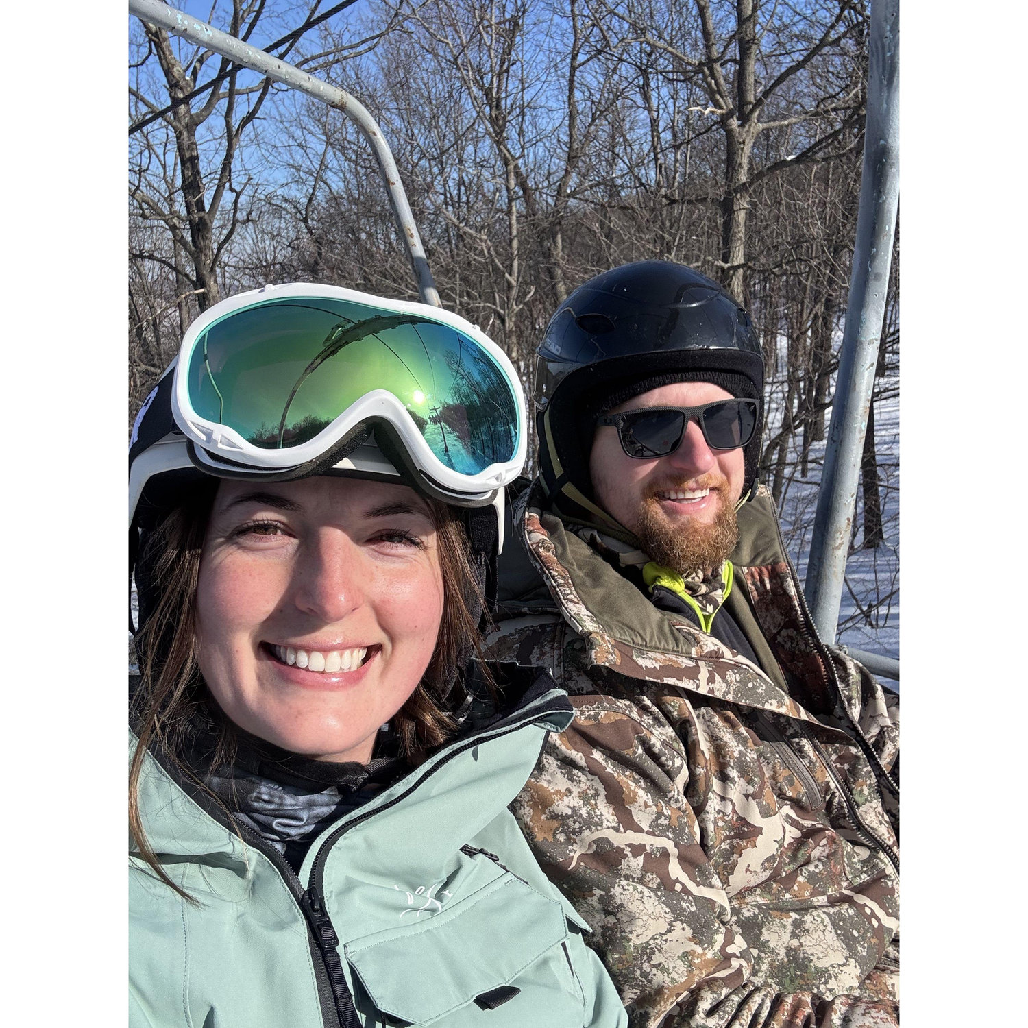My ring was in his jacket pocket all day! Fun Fact: THIS WAS HIS FIRST TIME SNOWBOARDING! Risking it all lol
