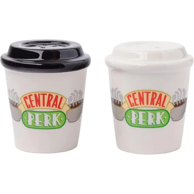 Silver Buffalo Friends Central Perk To-Go Cups Ceramic Salt and Pepper Shaker Set
