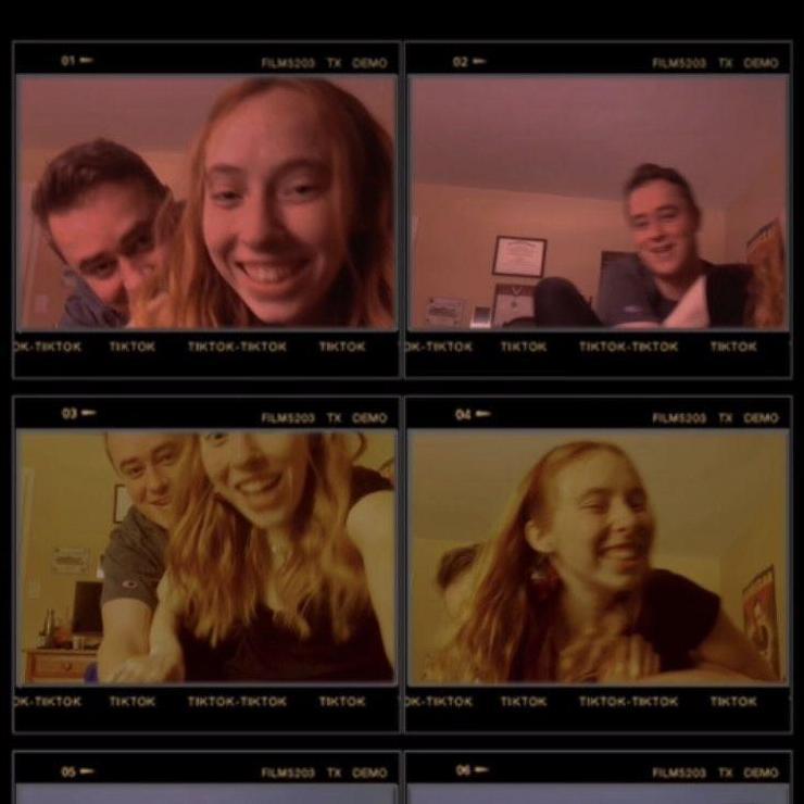 Winter 2022 - TikTok filter, one of Julie's favorite photos