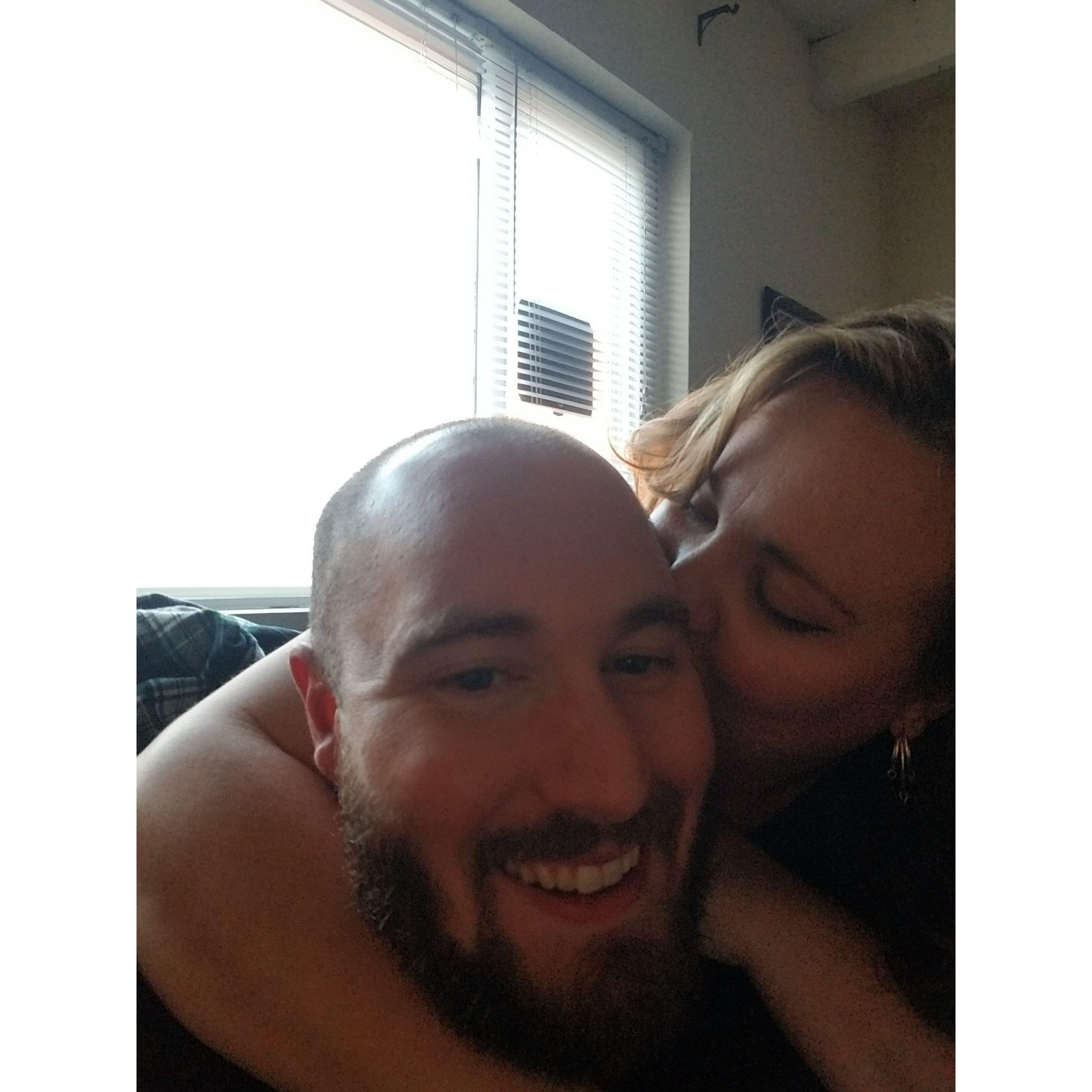 We said "I love you" right before we took this pictures.
