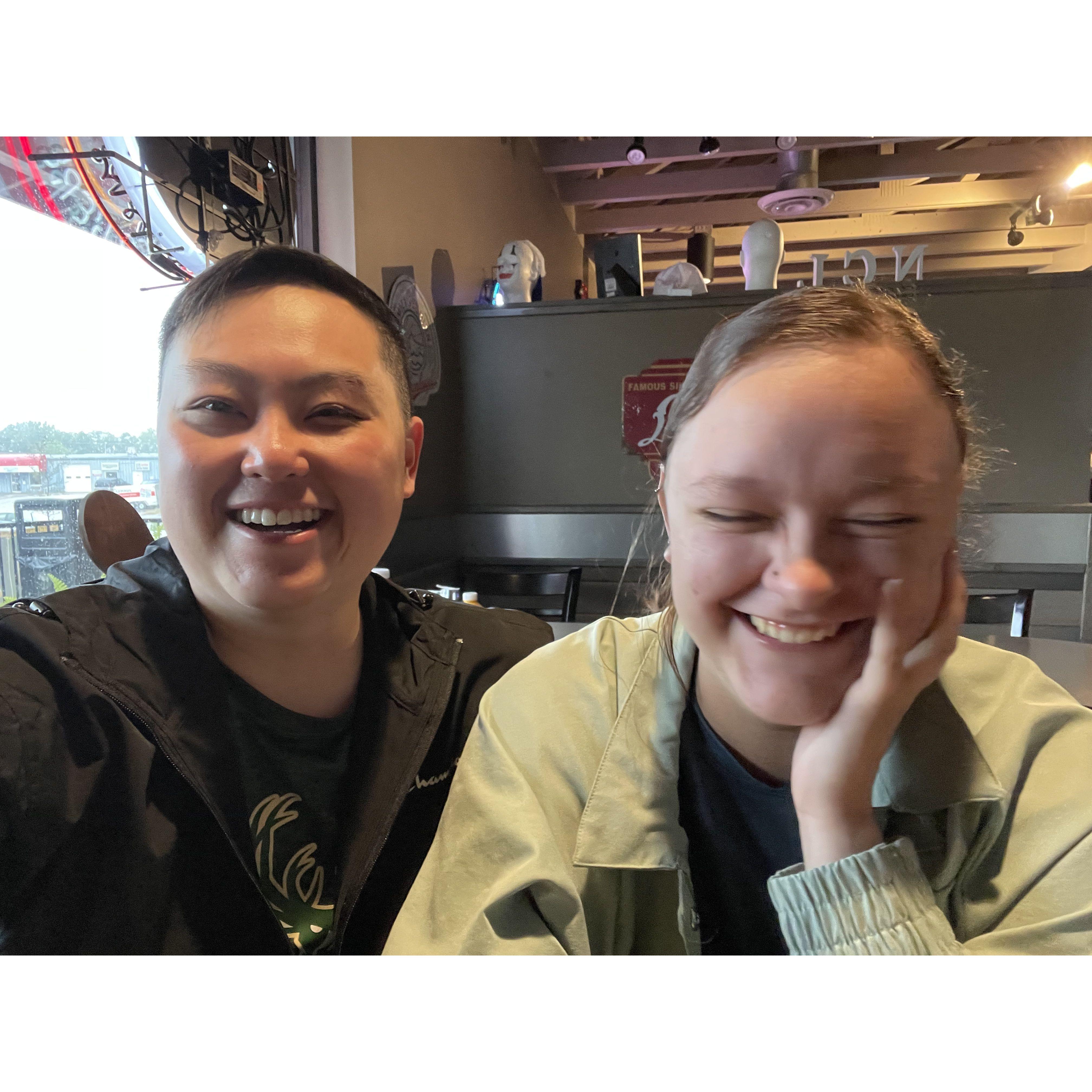 He is always capturing our joy, even if I don't want to take pictures.