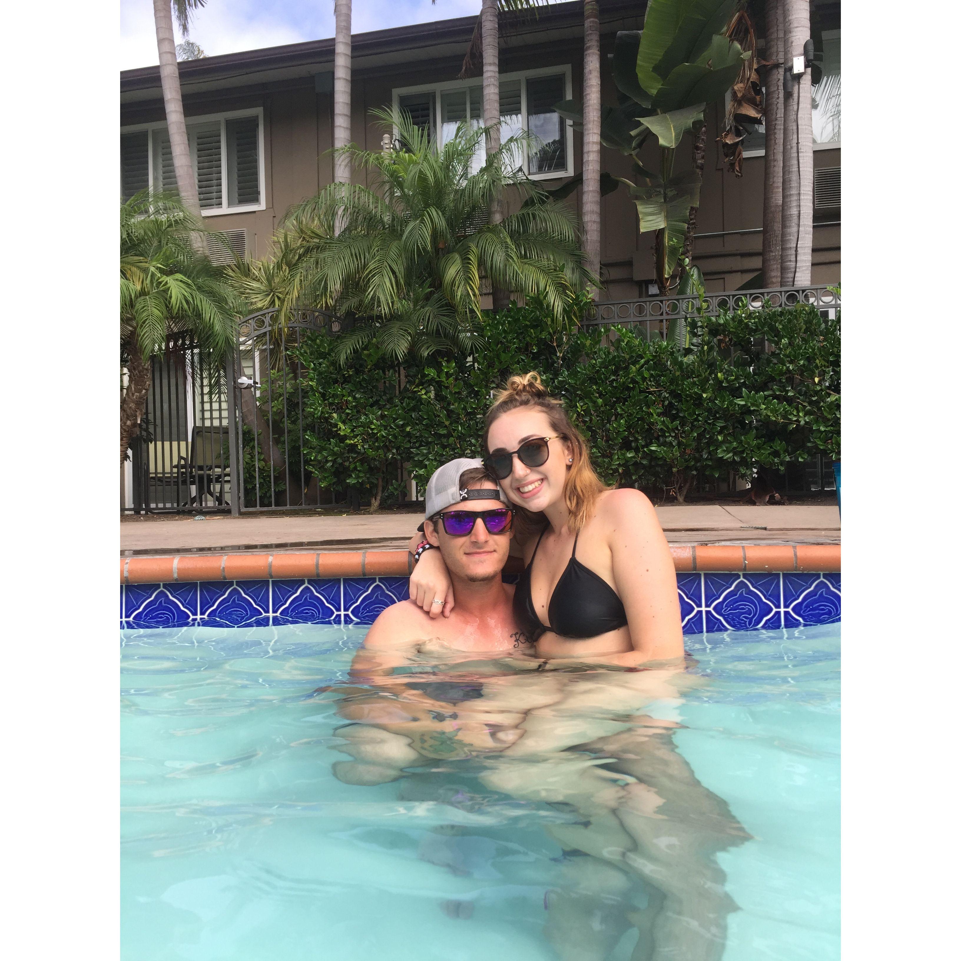 our very first vacation together! This is also one of our fav pics of us!