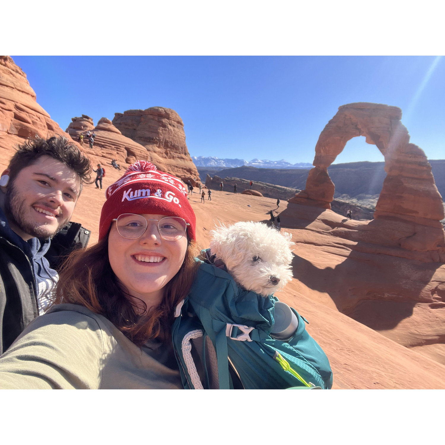 Our first trip to Arches National Park when we hiked Delicate Arch