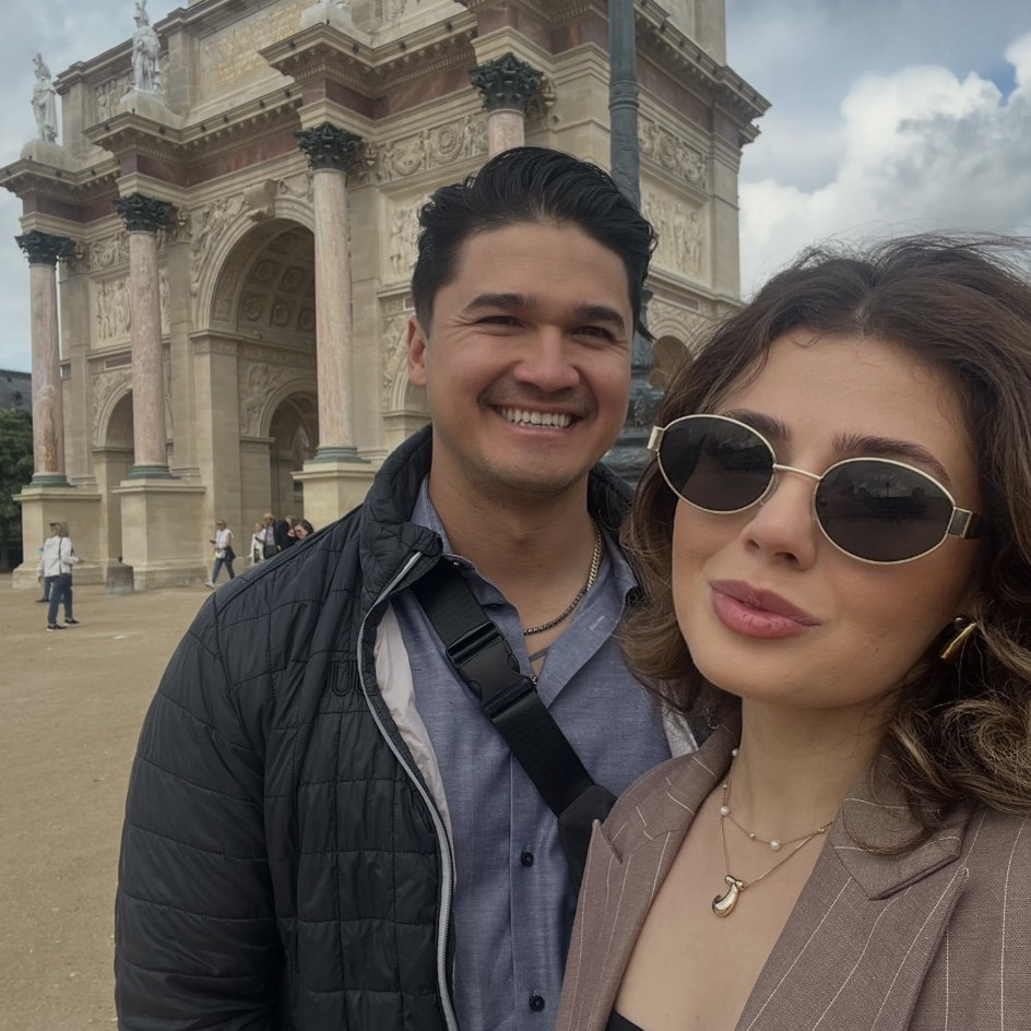 Waiting to enter Louvre