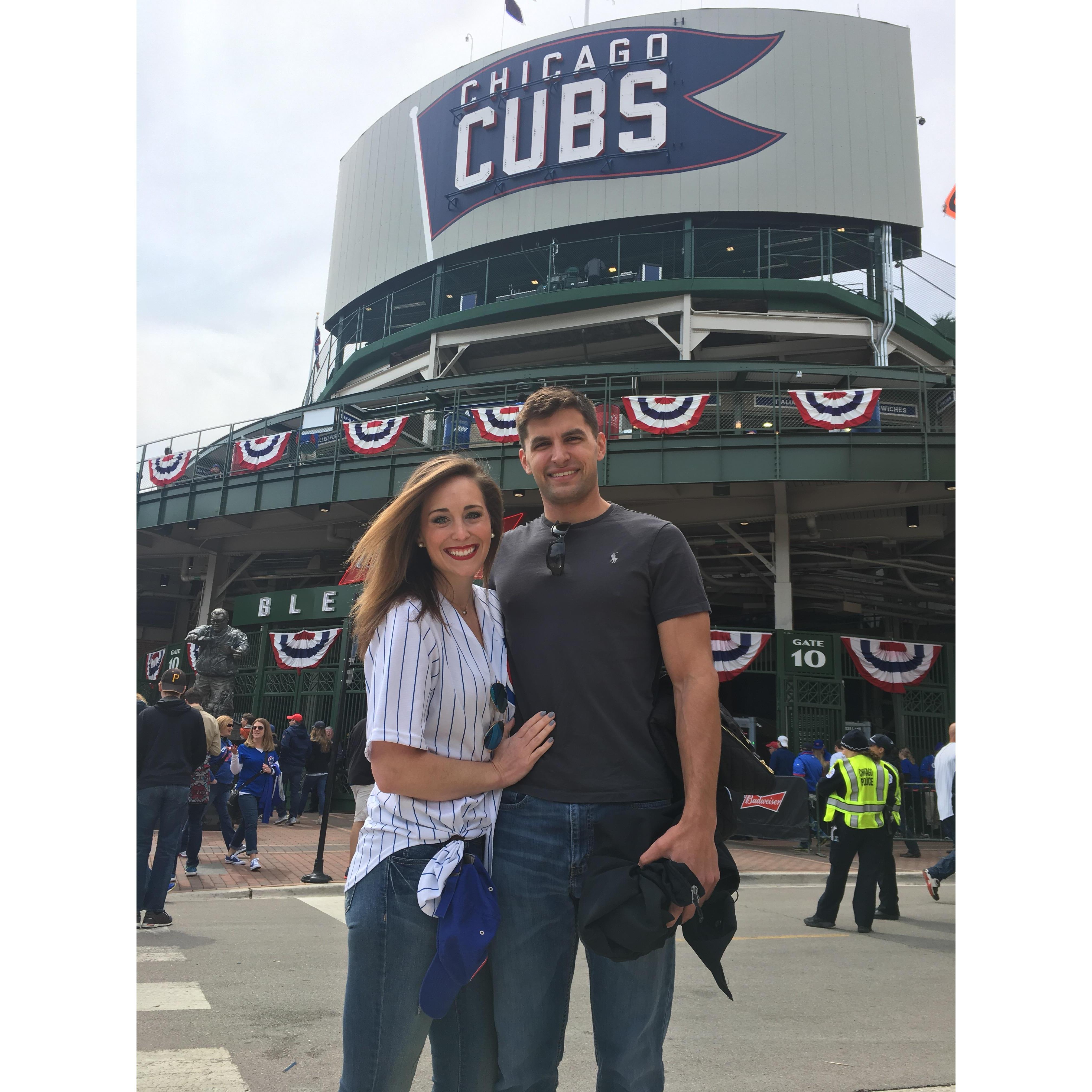 Daniel took me to my first Chicago Cubs game @ Wrigley field
