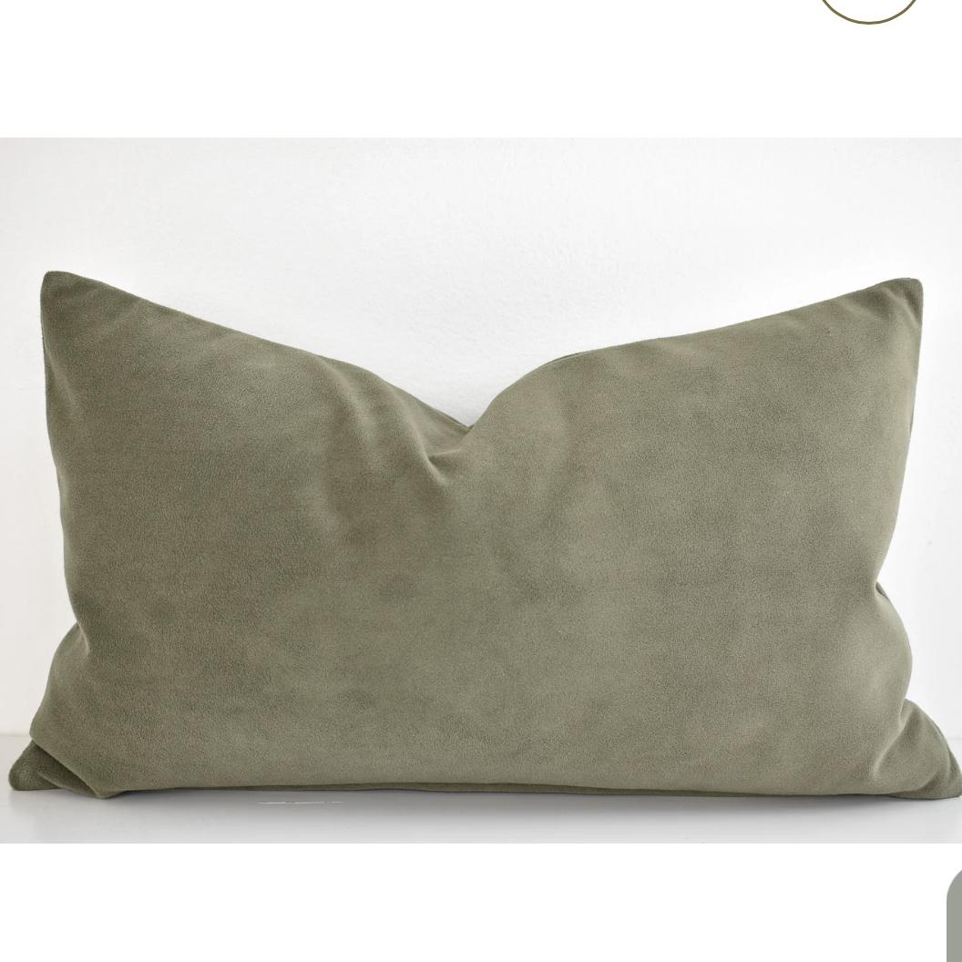 14x20 Velvet Pillow Cover - Taupe