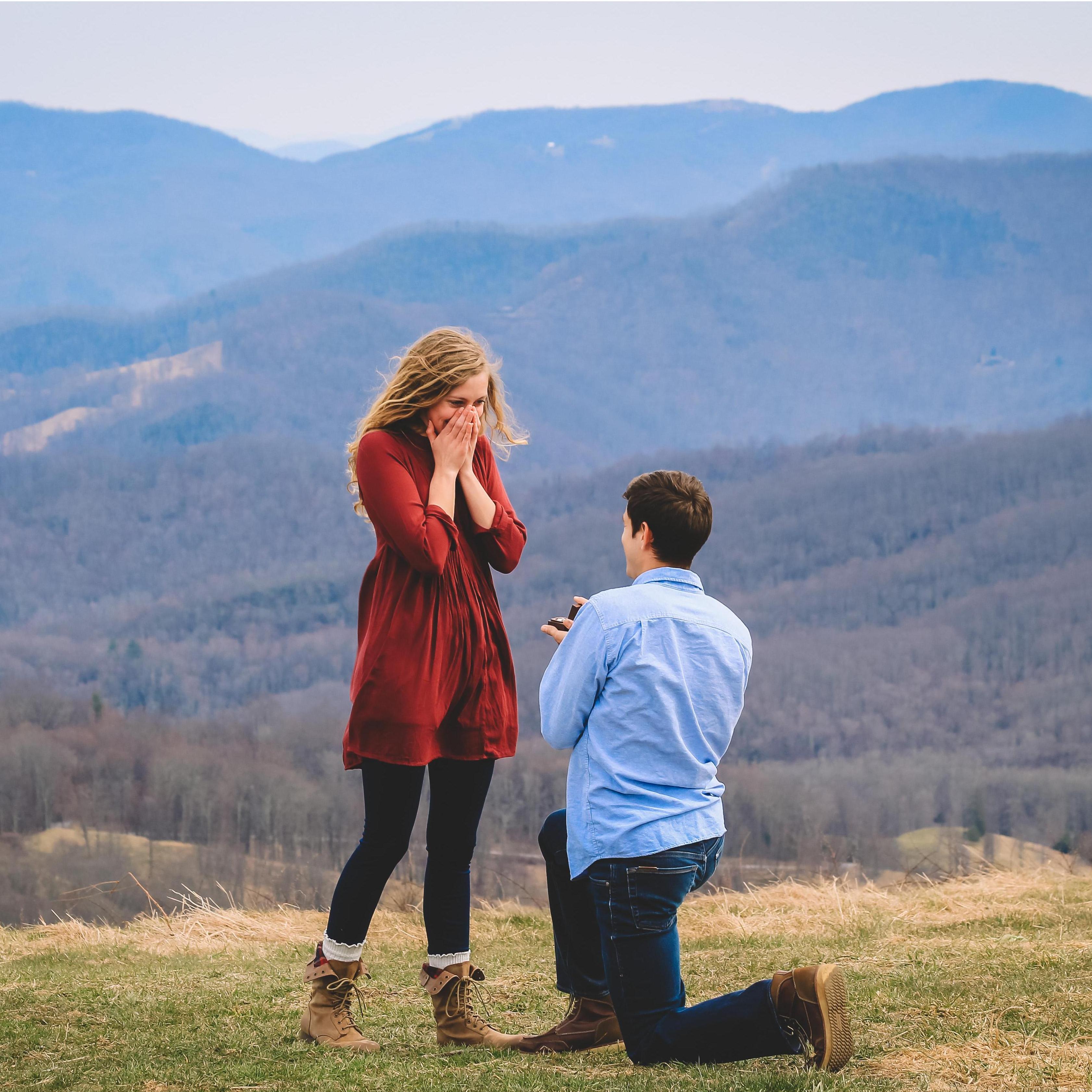 The spot where he asked!