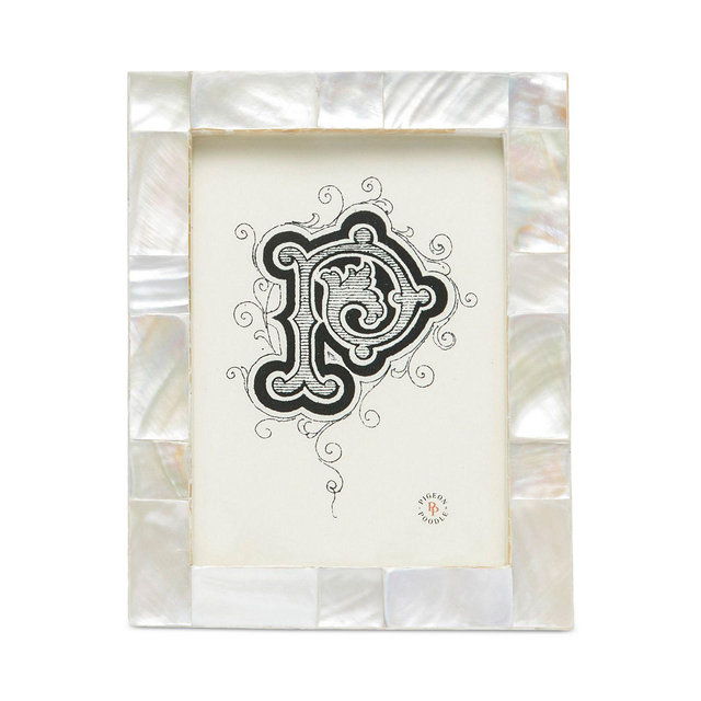 Pigeon & Poodle Lesina Kabibe Shell Frame, 7" x 9"