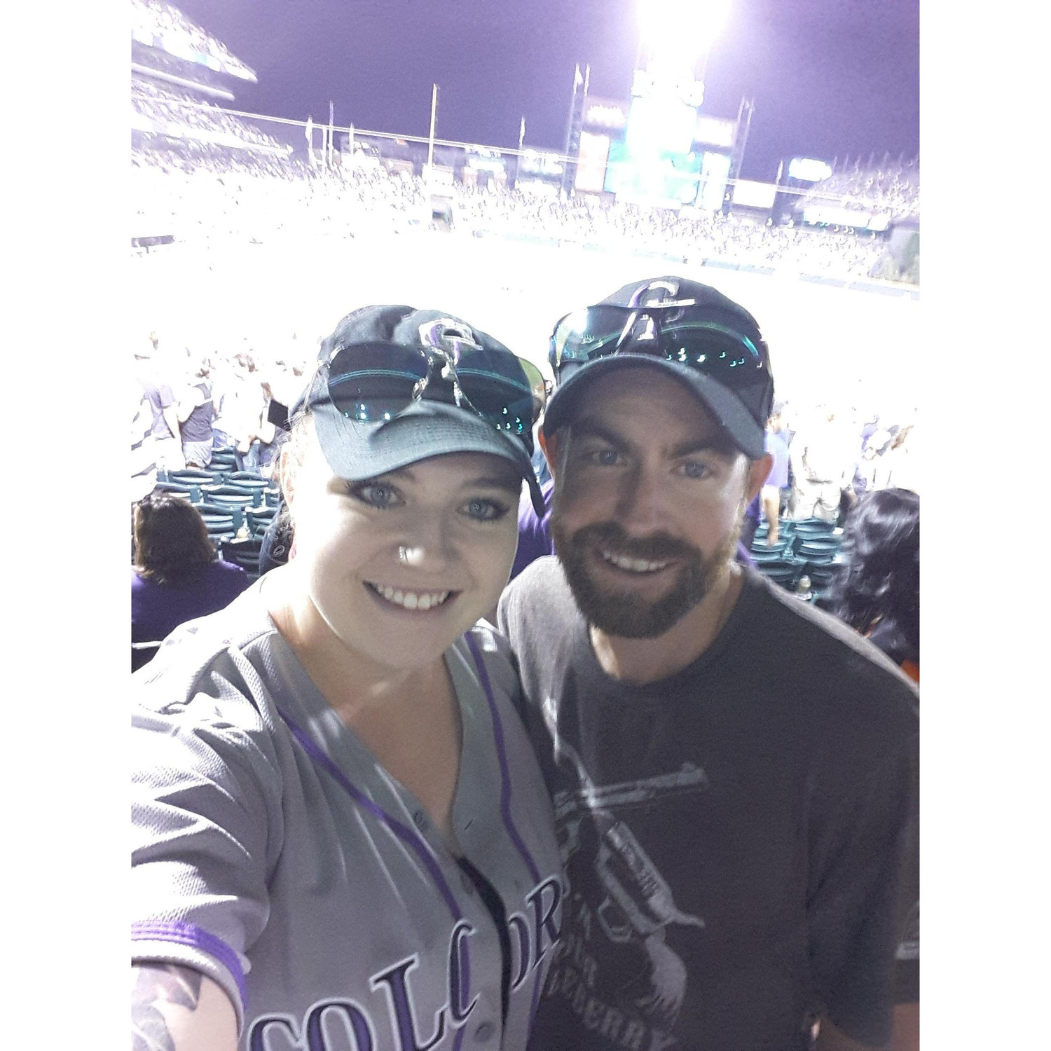 First Rockies Game 💜🖤⚾️
