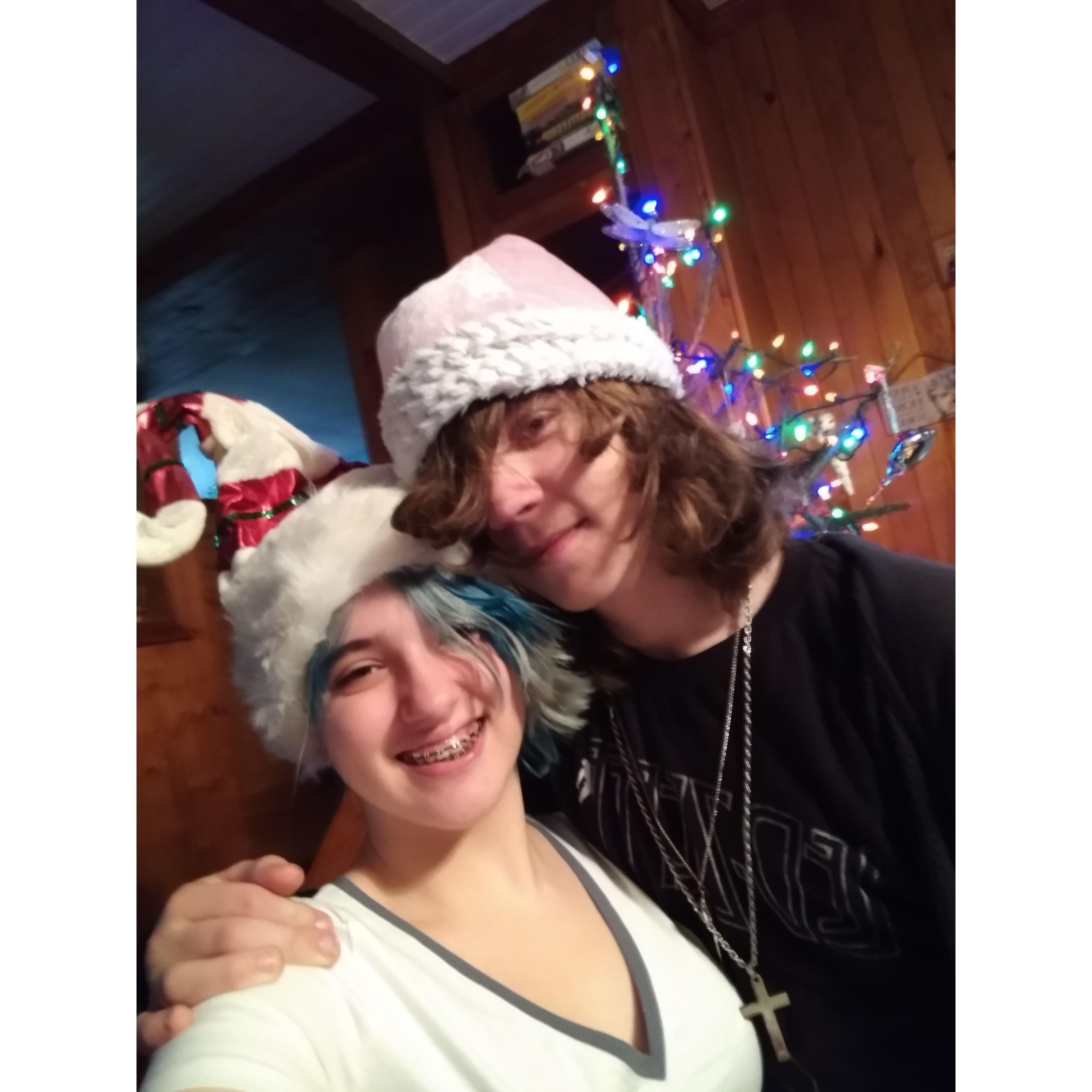 Our first time decorating a tree together