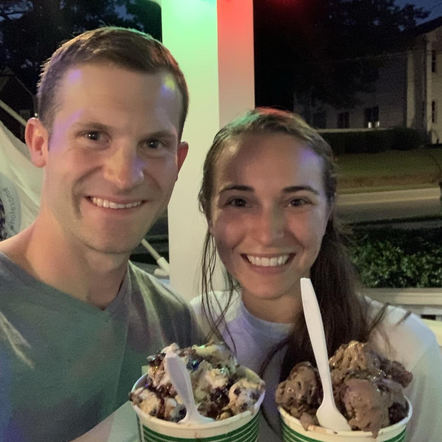 Abbey's request for her birthday was "ice cream the size of my head" - and Trevor delivered