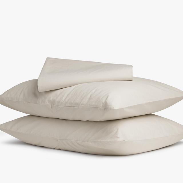 Percale Sheet Set (King, Bone)