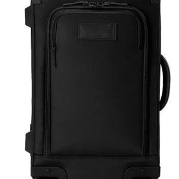 DAGNE DOVER - Set of 2 Luggage (Sydney Checked, Large + Seattle Carry-On, Large, BLACK)