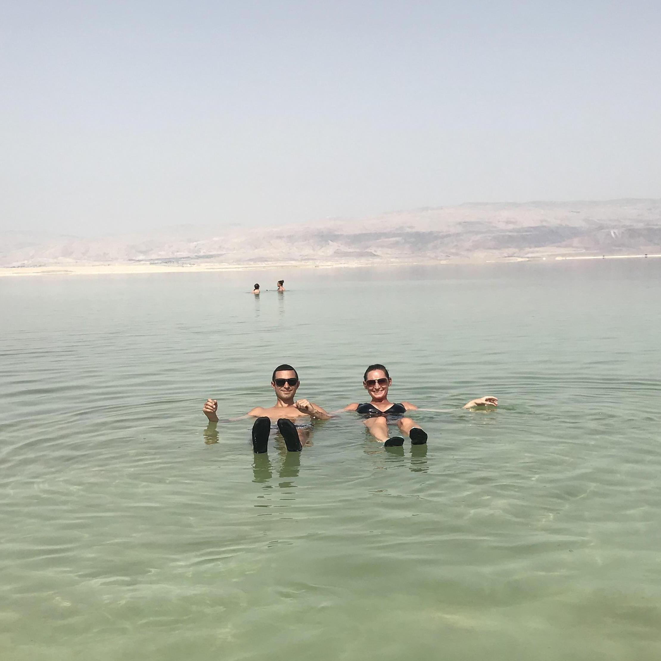 Floating in the Dead Sea!