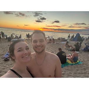 First sunset in Hawaii!